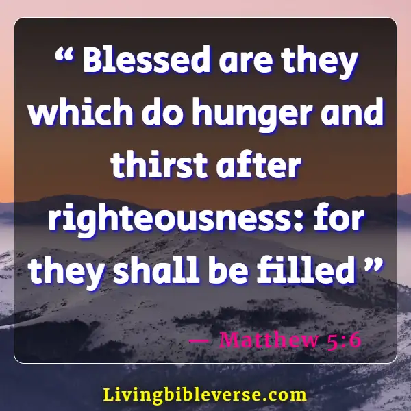 Bible Verse About Eating And Drinking Together (Matthew 5:6)