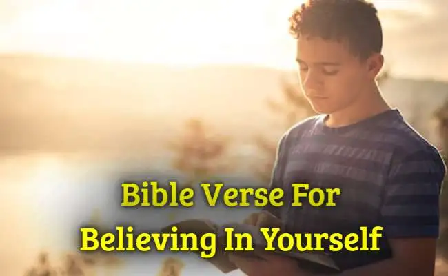 Bible Verse For Believing In Yourself