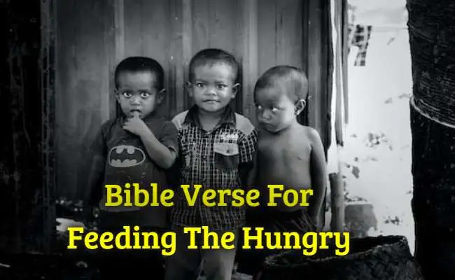 Bible Verse For Feeding The Hungry