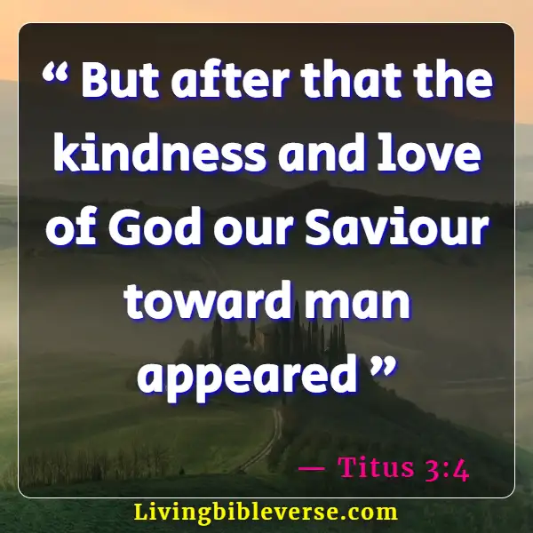 Bible Verses About Being Kind (Titus 3:4)