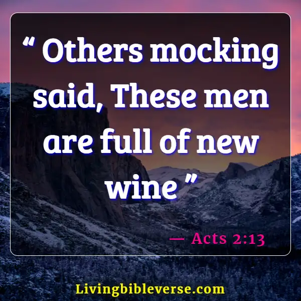 Bible Verses About Mocking Others (Acts 2:13)