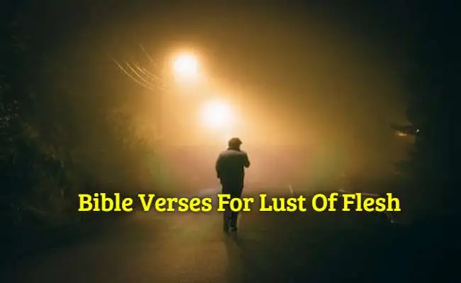 Bible Verses For Lust Of Flesh