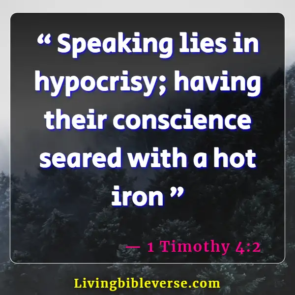 Revealing Bible Verses About Hypocrisy (1 Timothy 4:2)