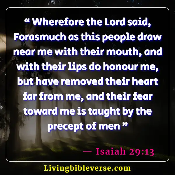 Revealing Bible Verses About Hypocrisy (Isaiah 29:13)
