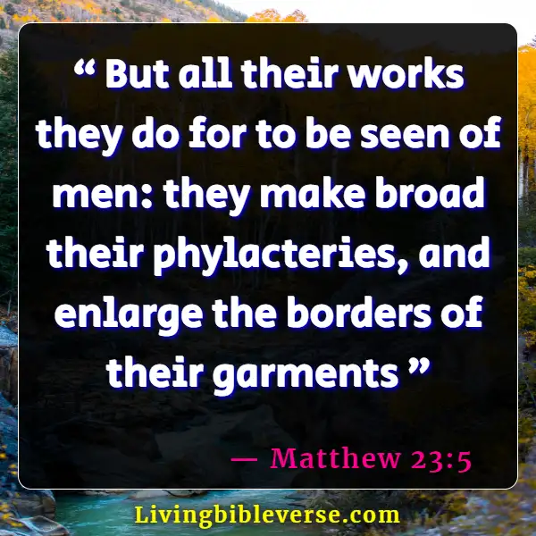 Revealing Bible Verses About Hypocrisy (Matthew 23:5)