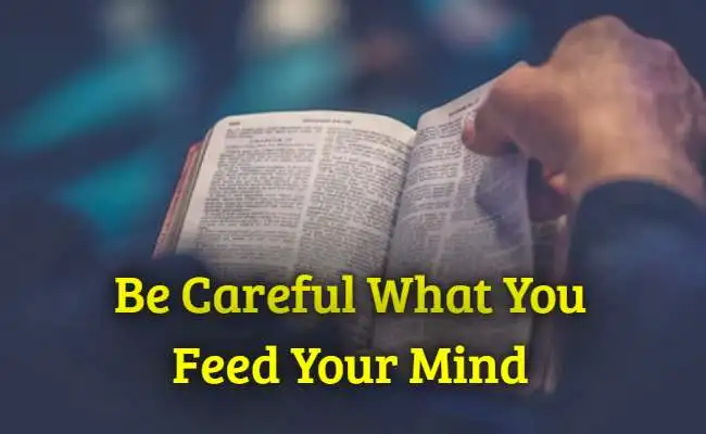 Be Careful What You Feed Your Mind