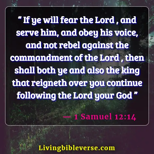 Bible Verse About A Woman Who Fears The Lord (1 Samuel 12:14)