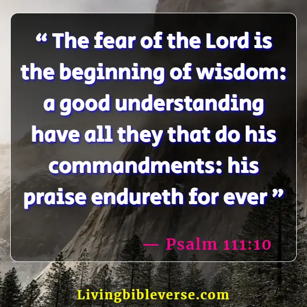 Bible Verse About A Woman Who Fears The Lord (Psalm 111:10)