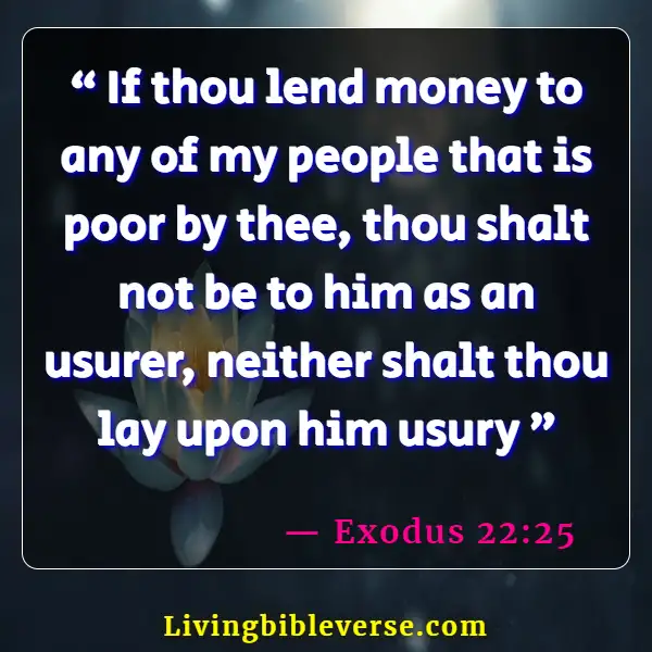 Bible Verse About Borrowing Money With Interest (Exodus 22:25)