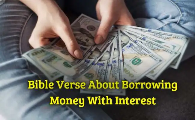 Bible Verse About Borrowing Money With Interest