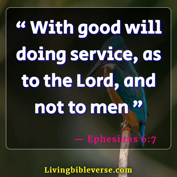 Bible Verse About Excellence In Work (Ephesians 6:7)