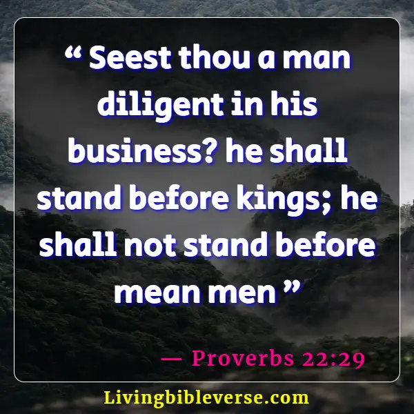 Bible Verse About Promotion At Work (Proverbs 22:29)