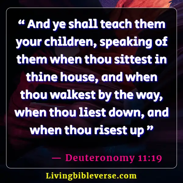 Bible Verse About Family Serving The Lord (Deuteronomy 11:19)