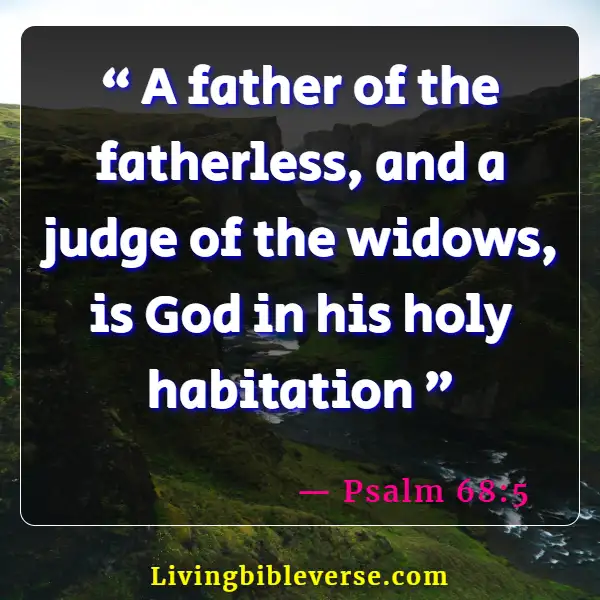 Bible Verse About Fathers Love For His Daughter (Psalm 68:5)