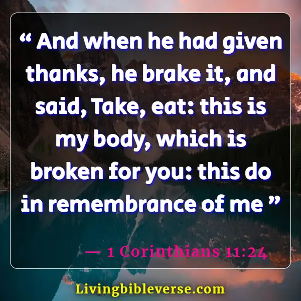 Bible Verse About Food Blessings (1 Corinthians 11:24)