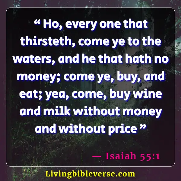 Bible Verse About Food Blessings (Isaiah 55:1)