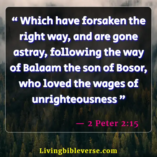 Bible Verse About Saving Lost Souls (2 Peter 2:15)