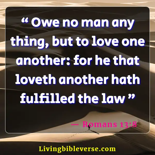 Bible Verse For Siblings Love (Romans 13:8)