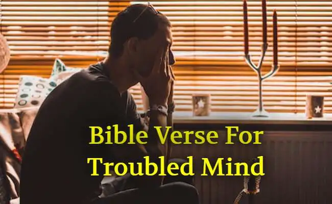 Bible Verse For Troubled Mind