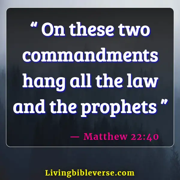 Bible Verses About Abiding By The Law (Matthew 22:40)
