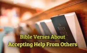 Bible Verses About Accepting Help From Others